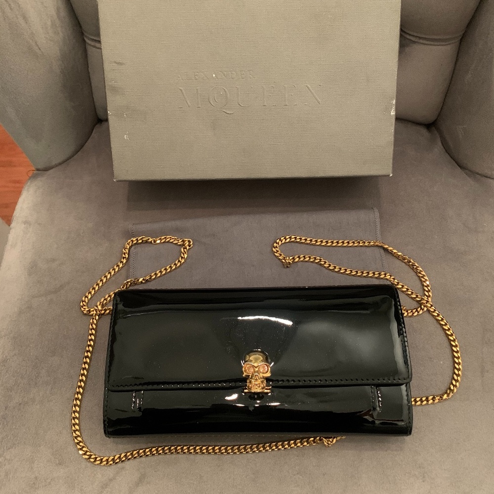 Authentic Alexander McQueen Wallet On Chain